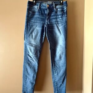 American Eagle Outfitters Blue Skinny Jeans Classic Style